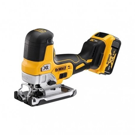 DeWalt - DCS335P2 - Akku-Stichsäge 18V Li-Ion mit 2 Akkus, 5Ah, max. 3.200 U/min, gelb/schwarz