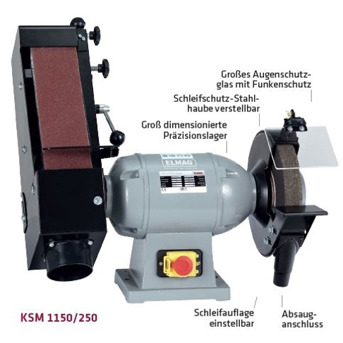 ELMAG Kombi-Schleifmaschine (KSM-1150/250) - 400 Volt