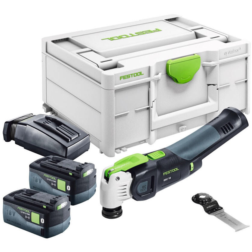 Festool - OSC 18 - Akku-Multi-Cutter Vecturo (mit 2x 5,0 Ah Akkus und Ladegerät, Starlock-Max)