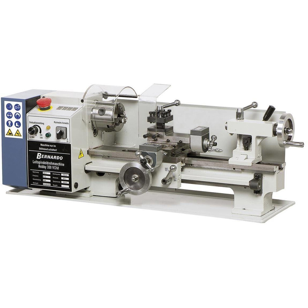 Bernardo - 350 VDM - Tischdrehmaschine Drehmaschine 350W, stufenlos, mit Zubehör (77x30x31cm)