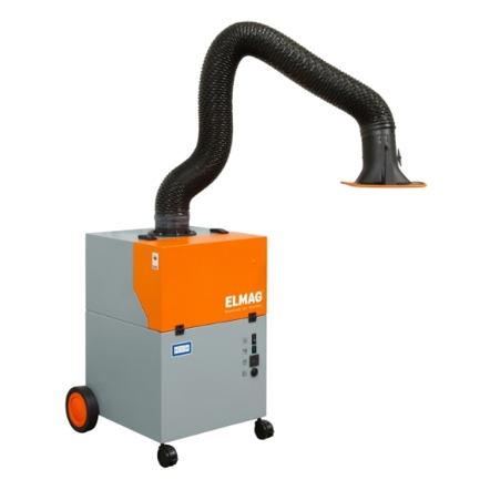 ELMAG - Absauganlage (fahrbar), Smart-Master H13 AT-Edition, Absaugarm Ø 150mm/2m, max. 950 m³/h ~ 1,1 kW ~ 1x230 V (Type 64 300 AT)