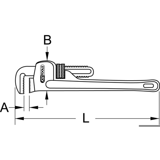 Aluminium-Einhand-Rohrzange | 1.1/2"