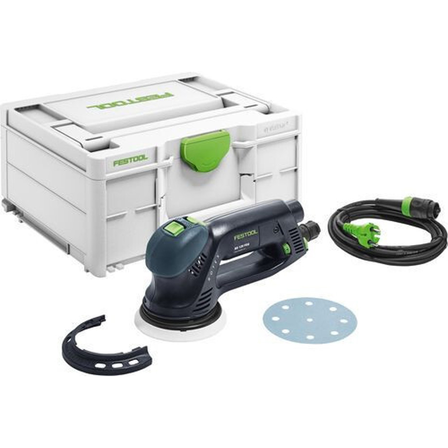 Festool - 125 FEQ-Plus - Exzenterschleifer (für glatte Oberflächen, 125 mm Scheibendurchmesser, Motorbremse, 500 Watt, Systainer)