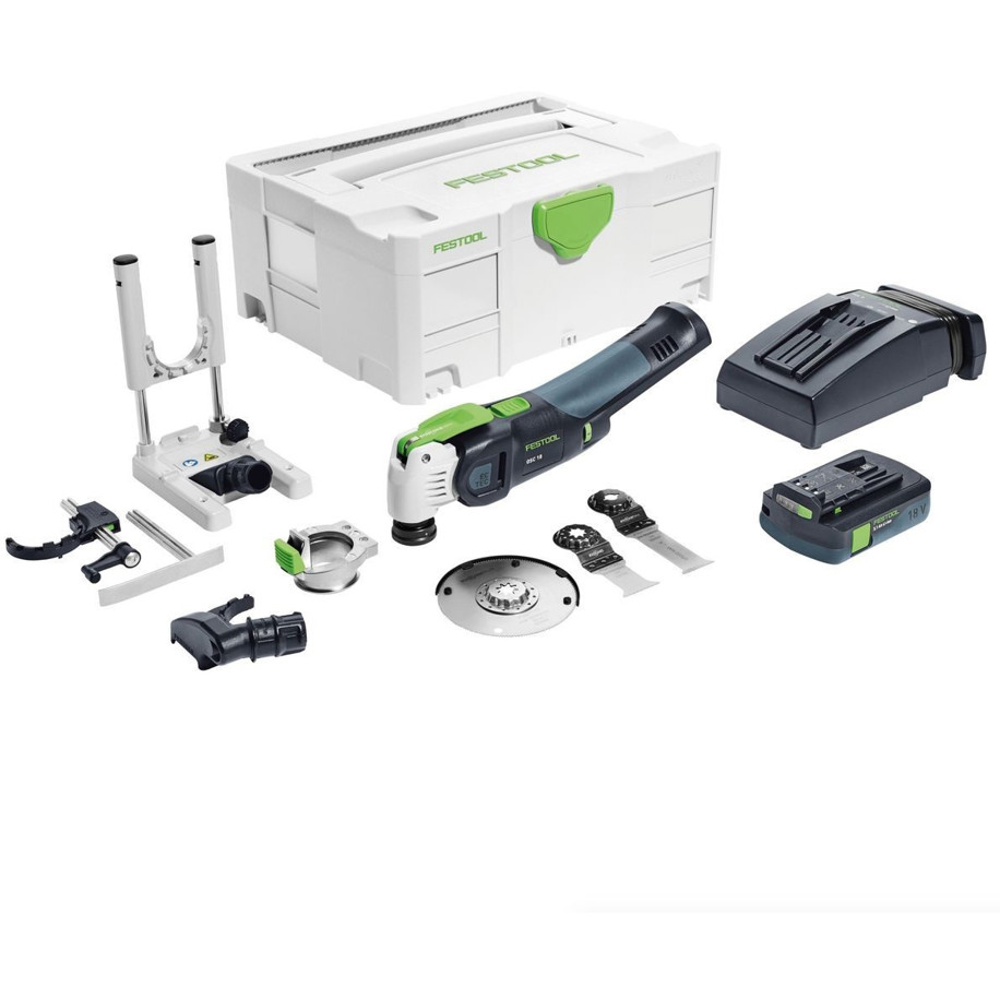 Festool - OSC 18 Li 3,1 E- Akku-Multi-Cutter Pro (18 V, Li-Ion, 1,6 kg)