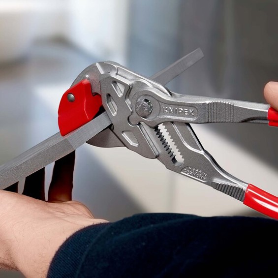 KNIPEX 91 13 250 Fliesenbrechzange mit Kunststoff überzogen verchromt 250 mm