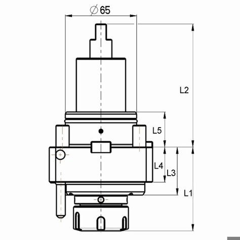 KEMMLER Präzisionswerkzeuge Axial-Bohr-und-Fräskopf (BMT65) IK