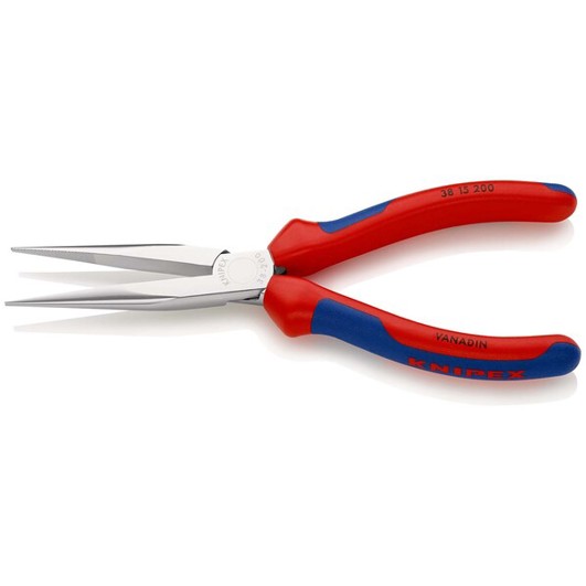 KNIPEX 38 15 200 Mechanikerzange mit Mehrkomponenten-Hüllen verchromt 200 mm