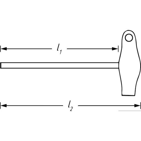 HAZET Schraubendreher ∙ mit T-Griff 829KK-8 ∙ Innen-Sechskant Profil ∙ 8 mm