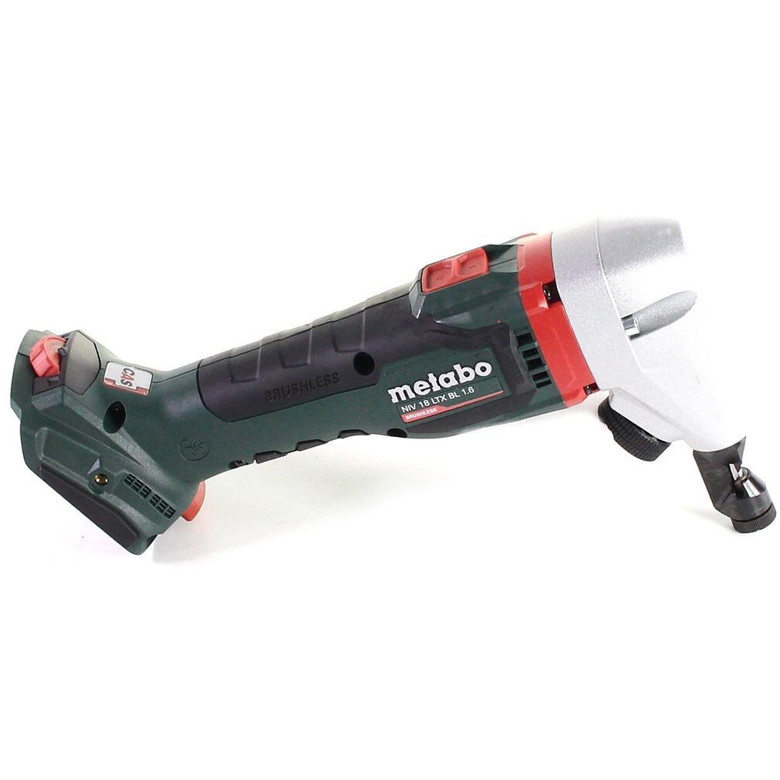 Metabo - 601614840 (NIV 18 LTX BL 1.6) - Profi Akku-Knabber (18V, max 1.6 mm, LiHD, bürstenloser EC-Motor, Drehzahlelektronik, Softgriff, QuickIN Schnellwechselsystem)