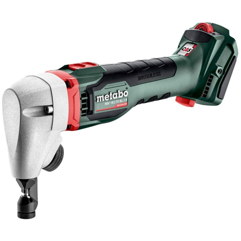 Metabo - 601614840 (NIV 18 LTX BL 1.6) - Profi Akku-Knabber (18V, max 1.6 mm, LiHD, bürstenloser EC-Motor, Drehzahlelektronik, Softgriff, QuickIN Schnellwechselsystem)