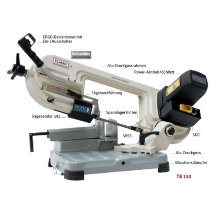 ELMAG - Metall-Bandsägemaschine (Modell TB 150 Vario)