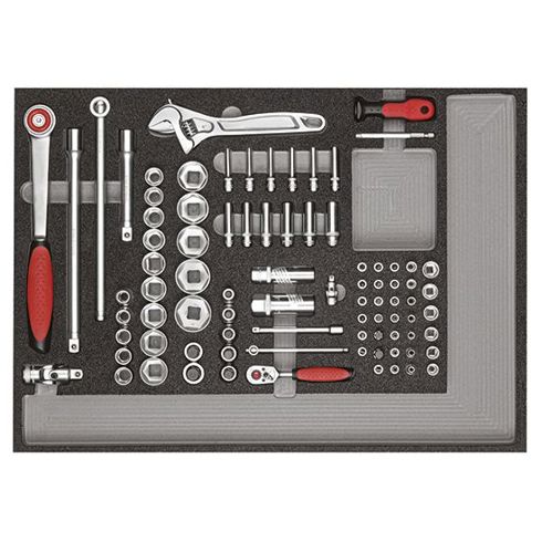 Gedore, red - Werkzeugsatz (3x CT-Module) - 129-teilig