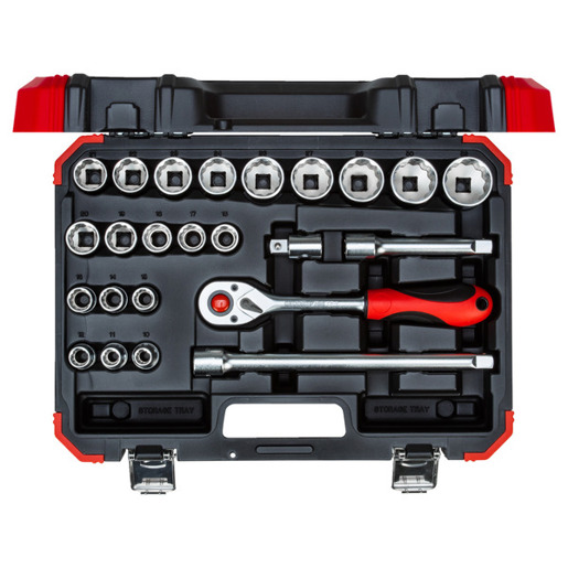 Gedore - Steckschlüssel-Satz (1/2") - 10-32mm, 24-teilig