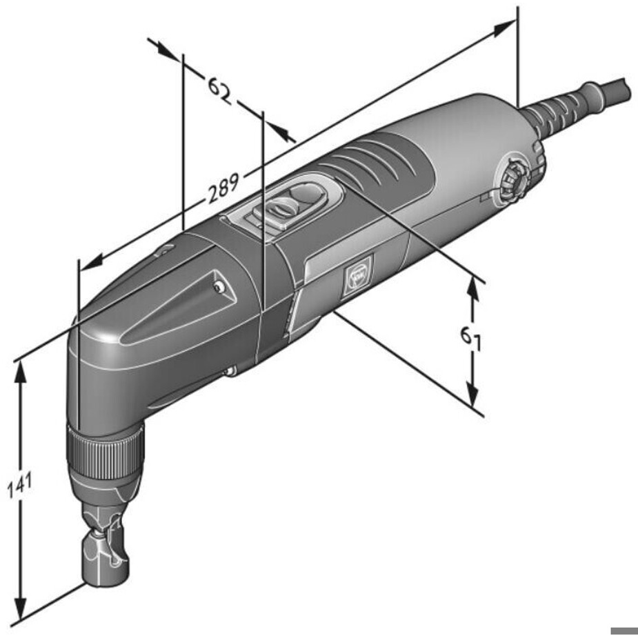 Fein - BLK 1.3 - Elektro-Blechschere (Netzbetrieb, 350W, 1.800 Hübe/min)