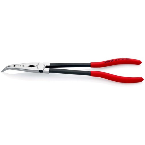 KNIPEX 28 81 280 Montierzange mit Querprofilen mit Kunststoff überzogen schwarz atramentiert 280 mm