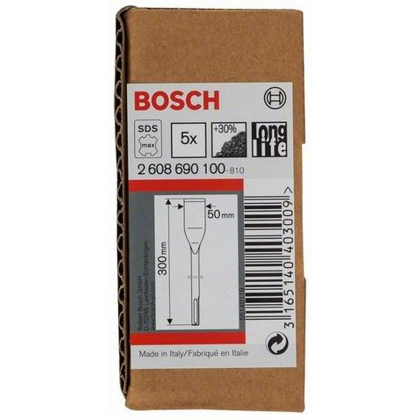 Bosch - Fliesenmeißel (SDS max-Aufnahme) - 300 x 50 mm - 5er-Pack