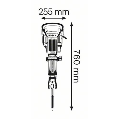 Bosch Abbruchhammer (GSH-16-28) - mit Trolley & Zubehör