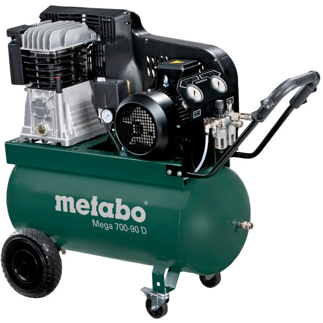 Metabo - 700-90 - Mega Kompressor (fahrbar, 4kW, 400V, 650l/min, 11bar, grün)