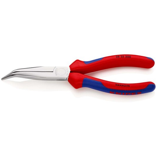 KNIPEX 38 25 200 Mechanikerzange mit Mehrkomponenten-Hüllen verchromt 200 mm