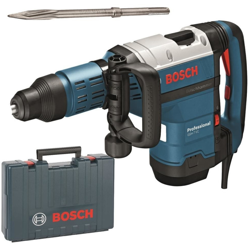 Bosch - GSH 7 VC - Professional SDS-Max Bohrhammer mit Schlagzahlregulierung und Anti-Vibrations-Technologie (0 611 322 000)