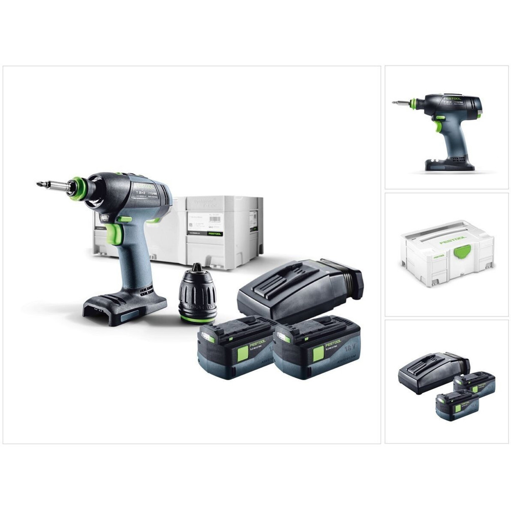 Festool - 574756 (Akkubohrschrauber Pro 18V, 2-Gang, 45Nm, 1,5 - 13 mm)