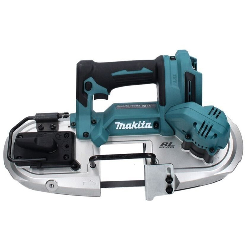 Makita - DPB183RG (Akkubetrieb 18V Li-Ion Akku-Bandsäge mit bürstenlosem Motor, 2 Akkus und Ladegerät)