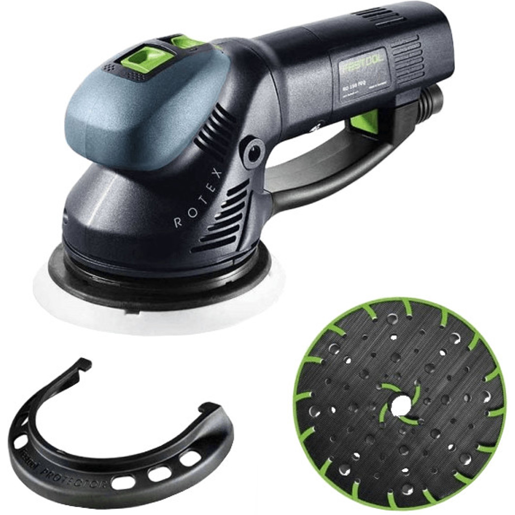 Festool - RO 150 - Exzenterschleifer mit 150 mm Scheibendurchmesser, 720 Watt Leistung und Staubabsaugung