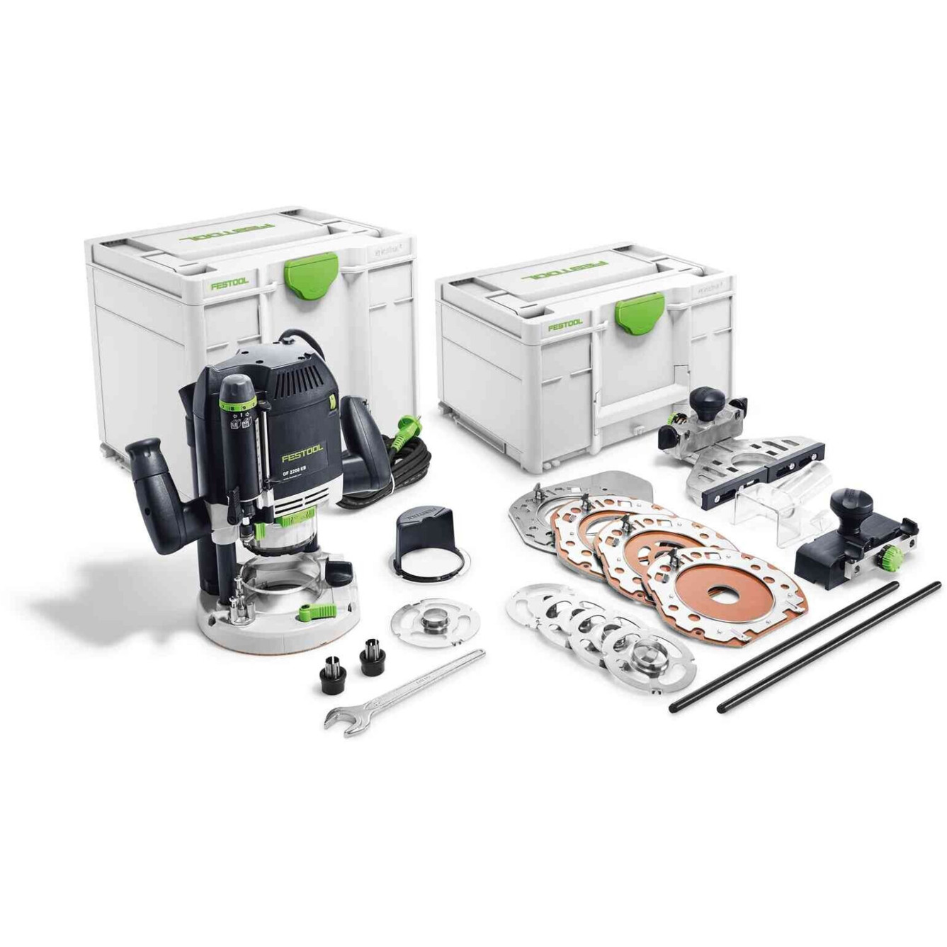 Festool - 576220 (Oberfräse 230 V, Spannzange 6-12,7mm, Zweihand, 2.200W, 7,8kg)