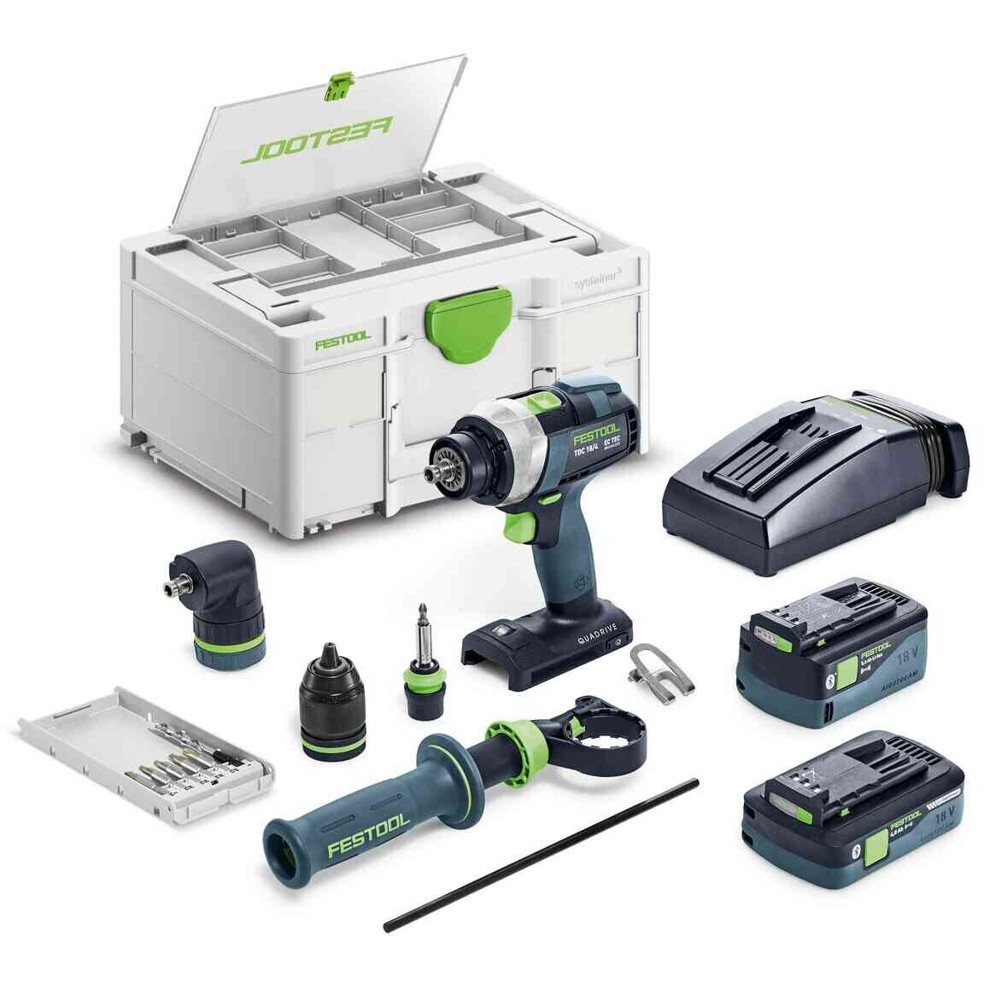 Festool - 577612 Profi Akku-Bohrschrauber Set (TDC 18/4)