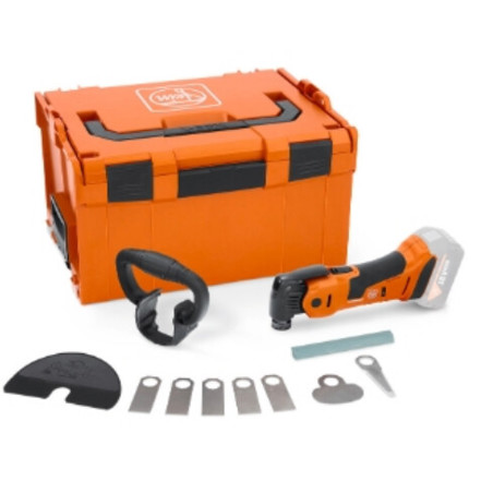 Fein - AMM 700 - Profi Multi-Cutter (18 V, Li-Ion, orange, 1,1 kg, Netzbetrieb/Akkubetrieb, QuickIN-Schnellspannsystem, Bürstenloser Motor)