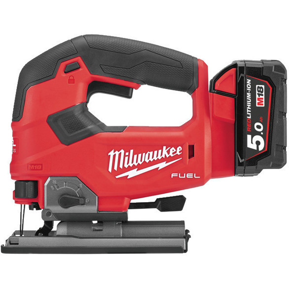 Milwaukee - M18FJS-502X (Pendelhubstichsäge, 18V Li-Ion, 135mm Holzschnitttiefe)