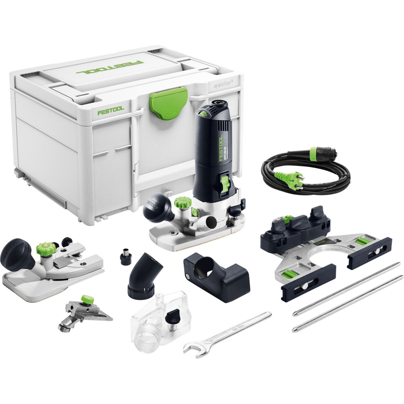 Festool - 578059 Kantenfräse MFK 700 EQ-Set (Drehzahlregelung, Antistatik-Funktion, 720W Leistung)