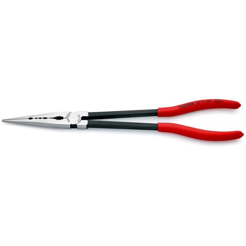 KNIPEX 28 71 280 Montierzange mit Querprofilen mit Kunststoff überzogen schwarz atramentiert 280 mm