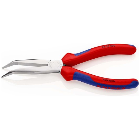 KNIPEX 38 25 200 Mechanikerzange mit Mehrkomponenten-Hüllen verchromt 200 mm