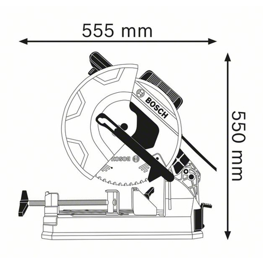 Bosch - Metalltrennsäge (GCD 12 JL) - 2000 W, 1500 U/min