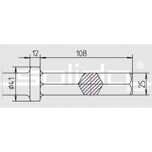 Asphaltschneider 115 x 270 mm | 6 kant 25 x 108 mm und Bund 12 x 41 mm