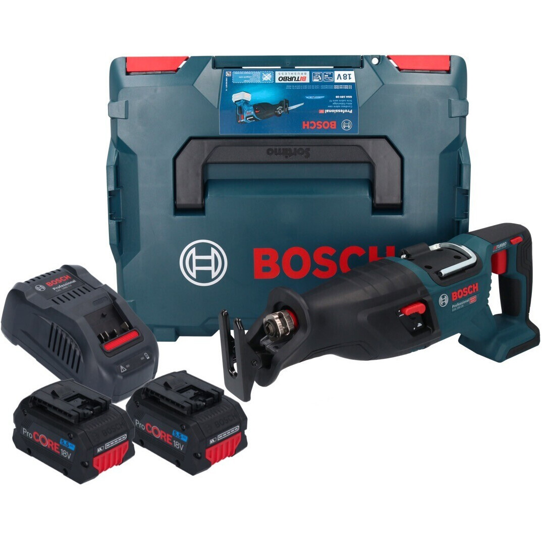 Bosch - GSA 18V-28 - Akku-Säbelsäge mit Li-Ion Akku, 2 Akkus, Sanftanlauf