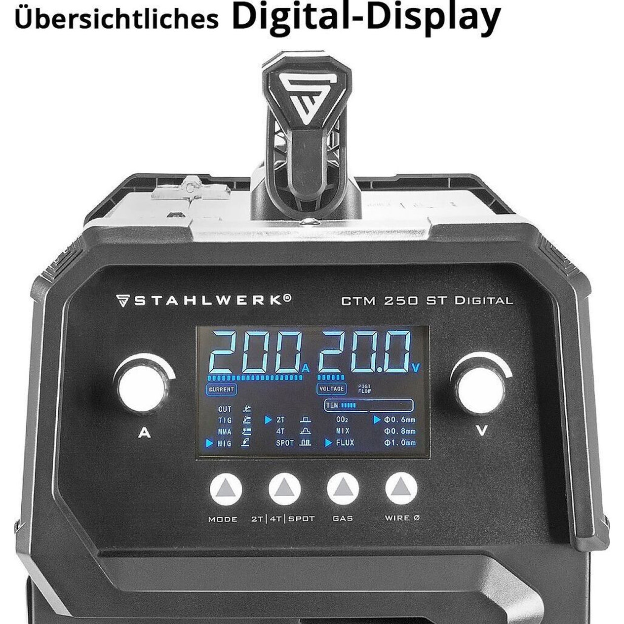 Stahlwerk - CTM-250 ST Digital - Inverter-Schweißgerät mit IGBT-Technologie (1044)