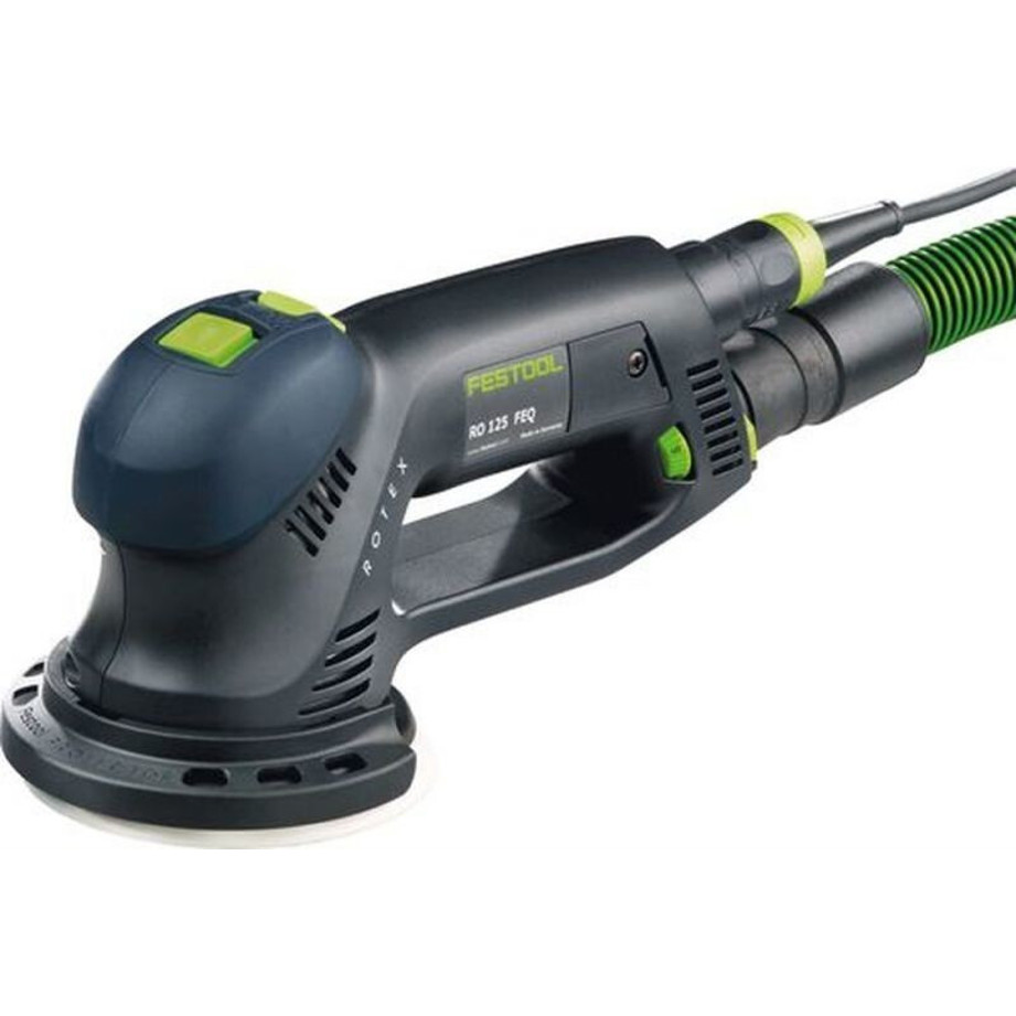 Festool - 125 FEQ-Plus - Exzenterschleifer (für glatte Oberflächen, 125 mm Scheibendurchmesser, Motorbremse, 500 Watt, Systainer)