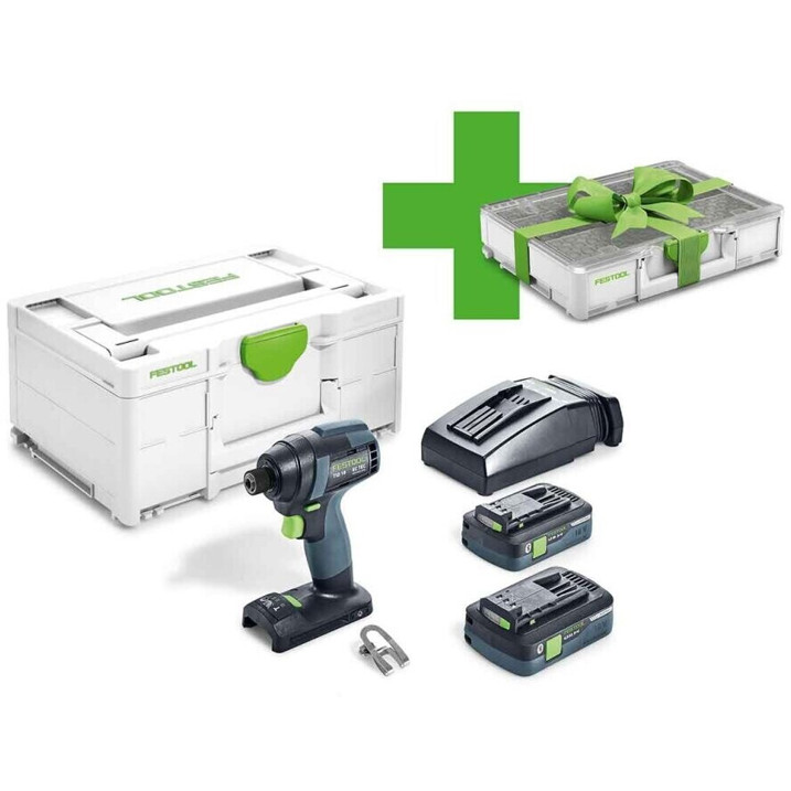 Festool - 577426 - Akku-Schlagschrauber TID 18 Li-Ion (18 V, 2 Akkus, 3-Gang, 1,5 kg)