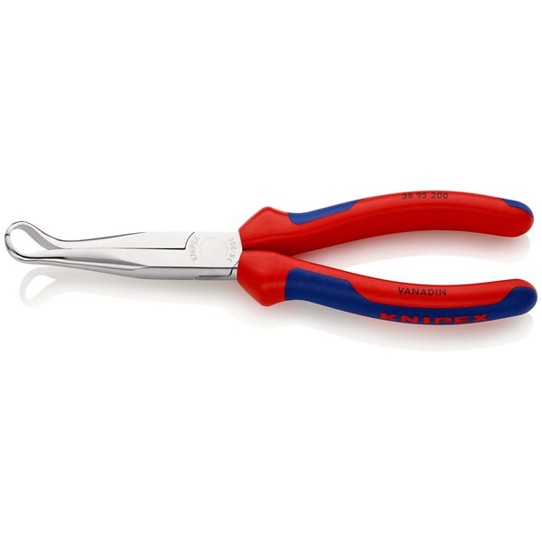 KNIPEX 38 95 200 Mechanikerzange mit Mehrkomponenten-Hüllen verchromt 200 mm