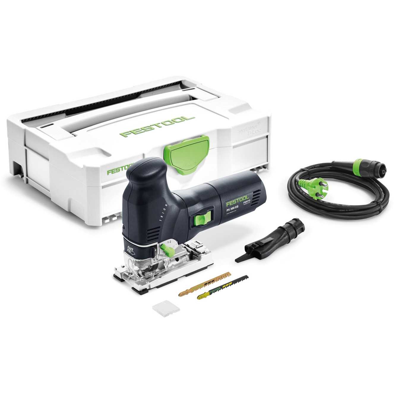 Festool - PS 300 - Pendelhubstichsäge (Netzbetrieb, 720W, 230V, Metall/Holz, 120mm Holzschnitttiefe, 2,4kg)