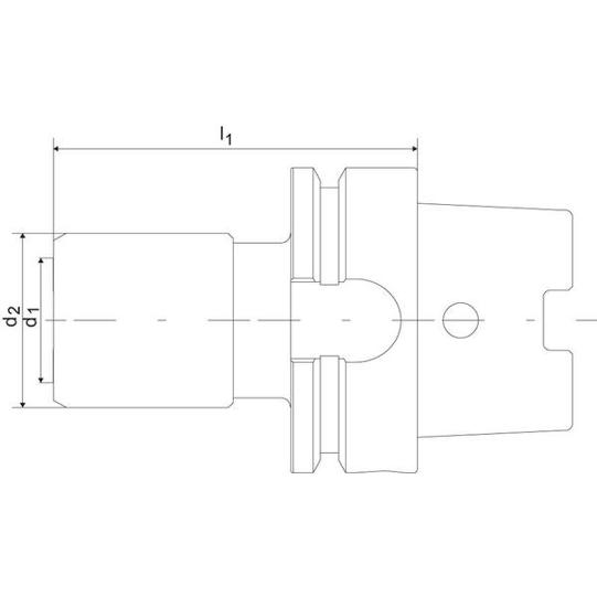 Format, Gewindeschnellwechsel - Futter (HSK-A100) M14-33