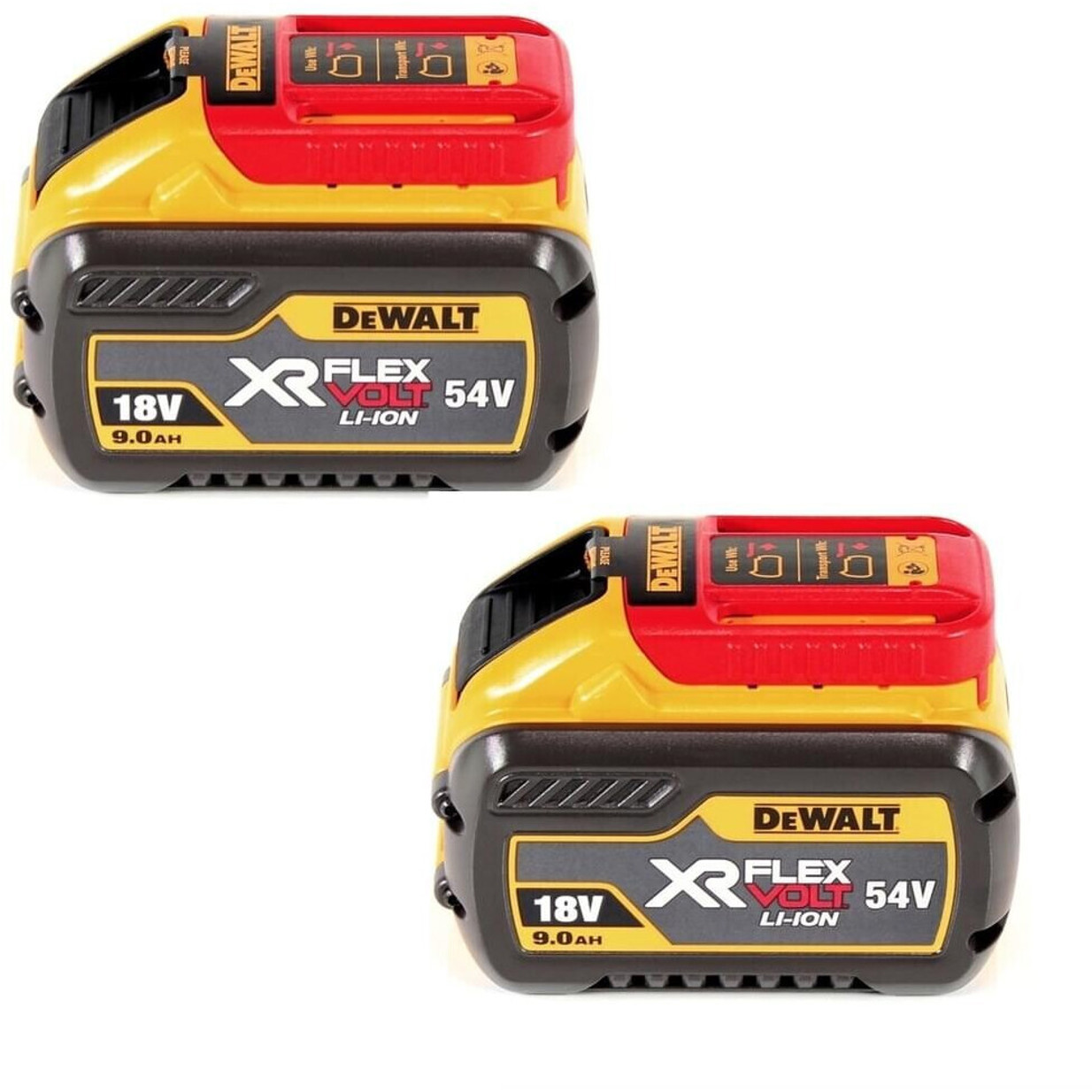 DeWalt - DCH333X2-QW (Profi Akku-Kombihammer 54V 9Ah, mit 2 Akkus, Überlastschutz/Motorbremse, max. 30mm Bohrdurchmesser in Holz/Beton, SDS-Plus)