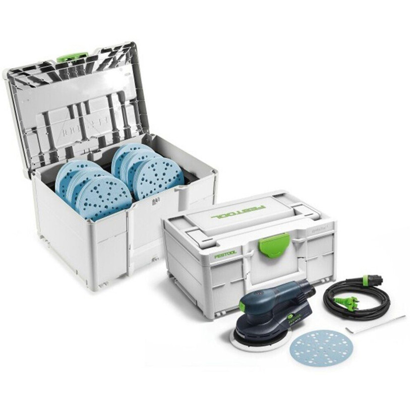 Festool - 578272 Exzenterschleifer ETS 150/5 - Rund, 150 mm, für glatte Oberflächen, Motorbremse