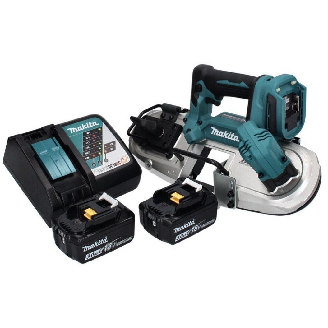 Makita - DPB183RF (Akku-Bandsäge 18V Li-Ion mit 2 Akkus, bürstenloser Motor)