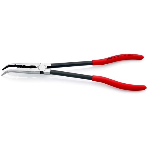 KNIPEX 28 81 280 Montierzange mit Querprofilen mit Kunststoff überzogen schwarz atramentiert 280 mm