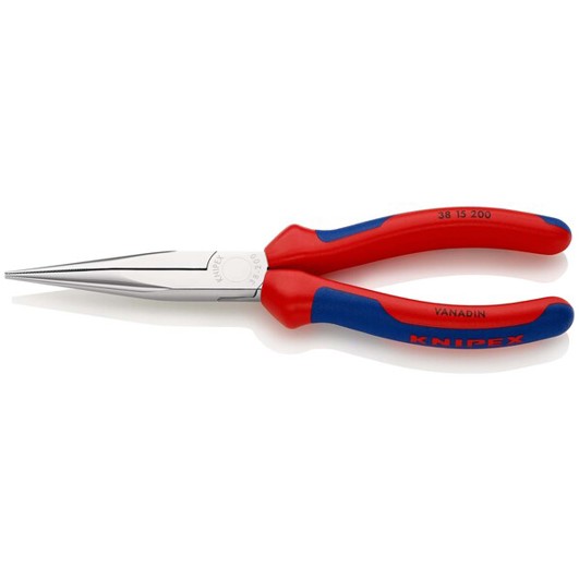 KNIPEX 38 15 200 Mechanikerzange mit Mehrkomponenten-Hüllen verchromt 200 mm